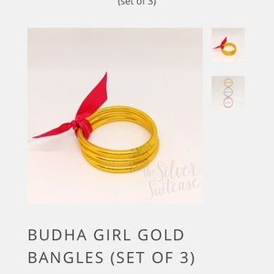 Set of 3 BuDhaGirl gold bangle only worn once